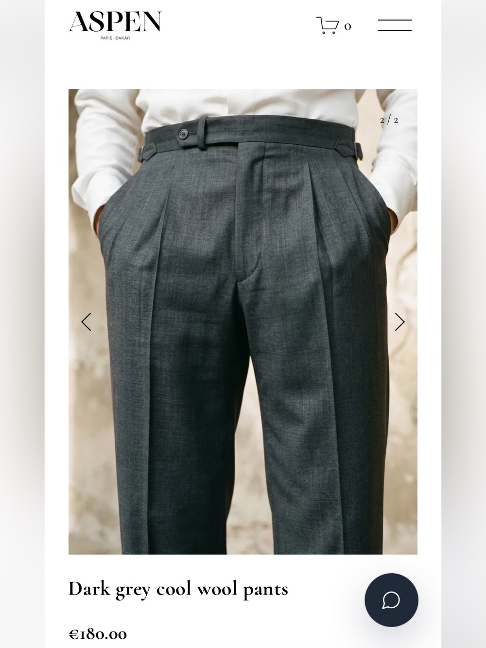 Aspen Pleated high waist trousers 30x30